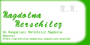 magdolna merschilcz business card